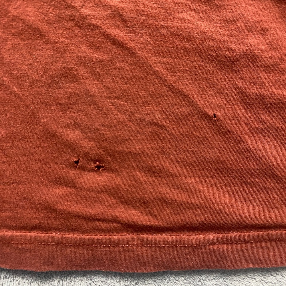 Hurley Graphic T-Shirt Mens XL Rust Orange Good Retro Sunset Wave Surf Tee - Picture 6 of 10